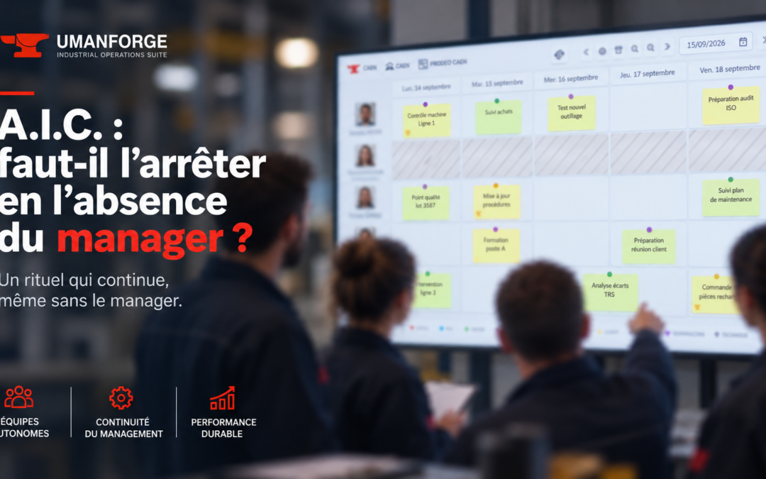 Équipe réalisant une Animation à Intervalle Court malgré l’absence du manager avec FLASH MEETING