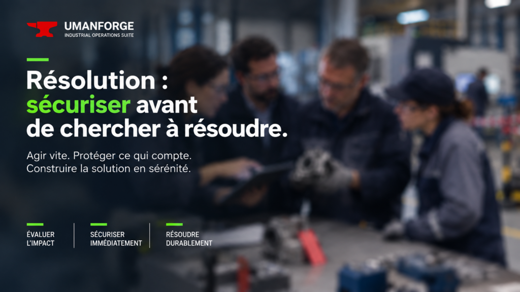 Résolution de problème : sécuriser avant de résoudre | UMANFORGE